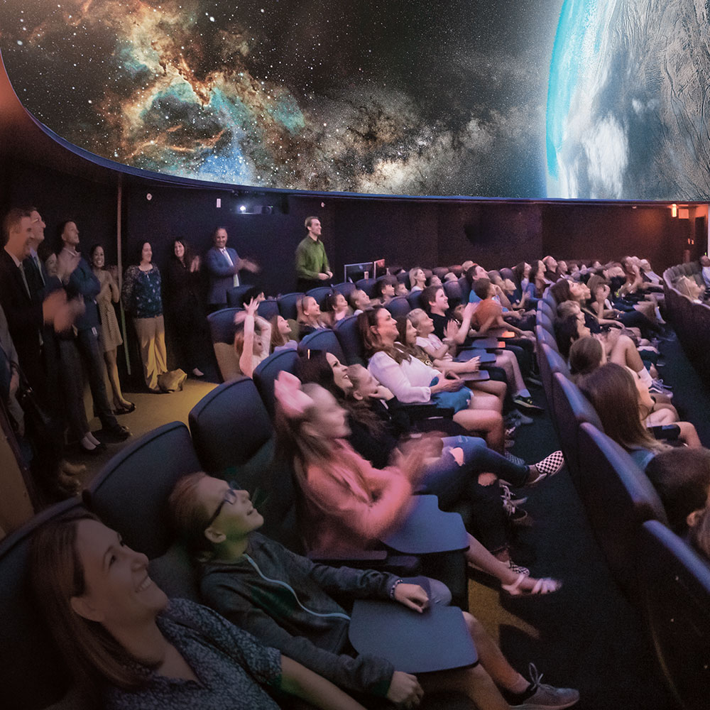 Planetarium audience