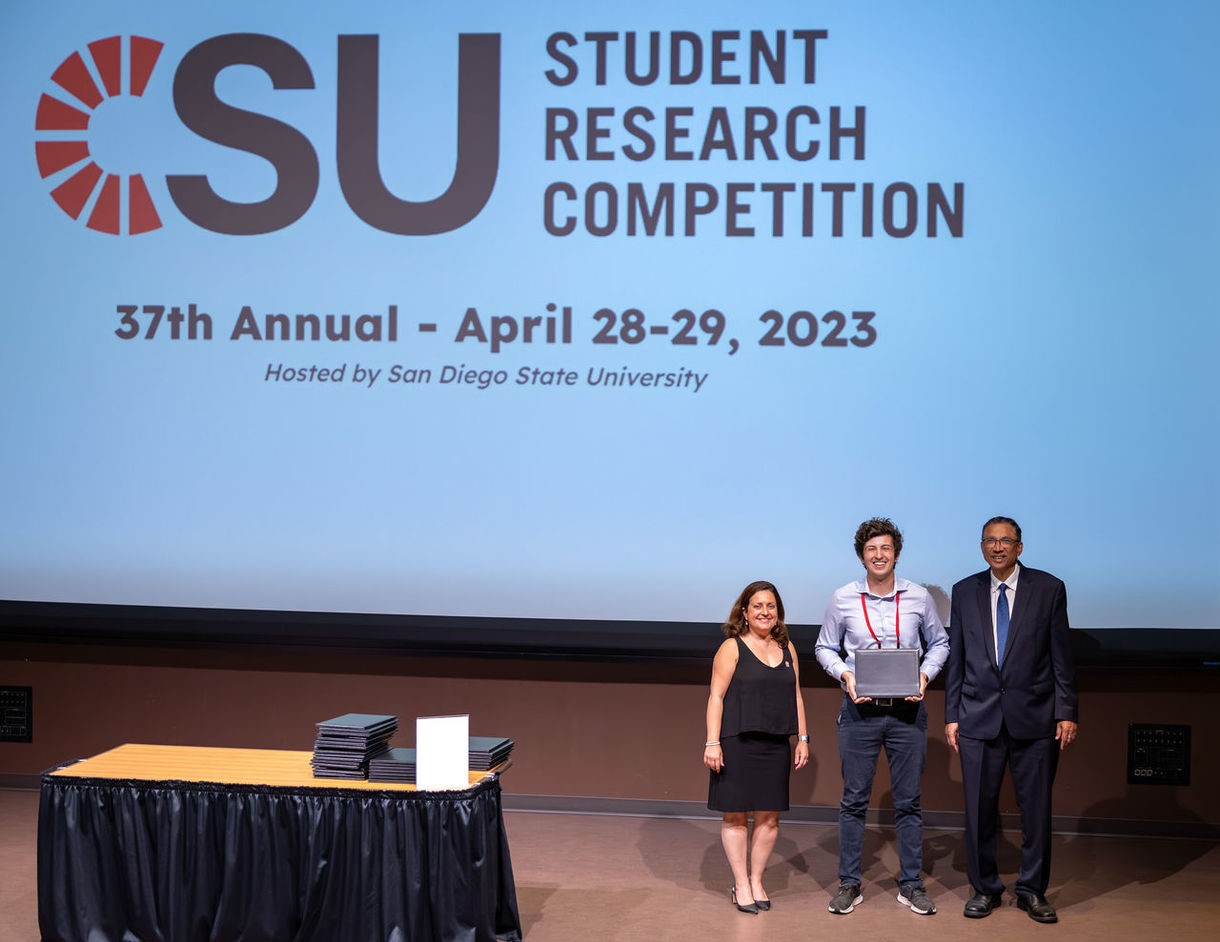 Turgeon was awarded 1st Place in the CSU Wide Research competition
