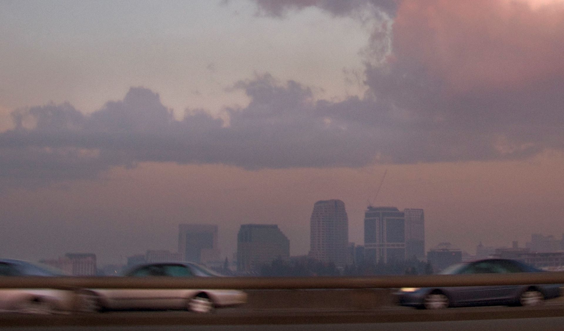 Cars driving on freeway