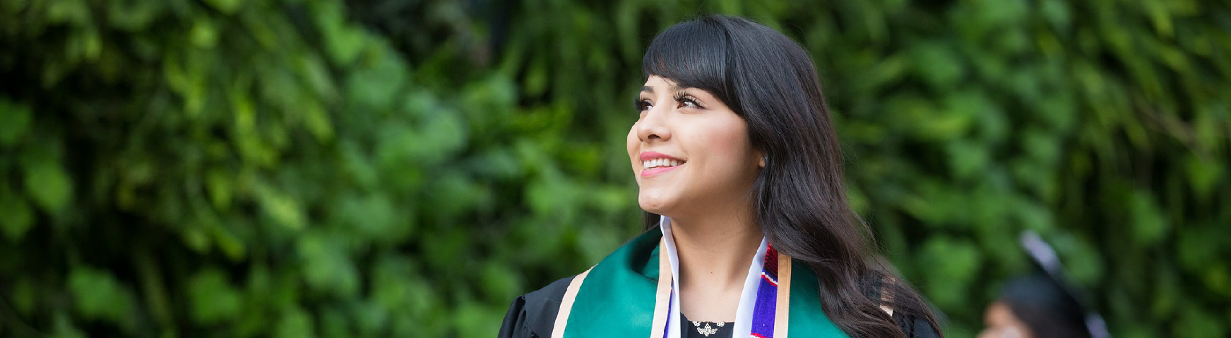 Sac State graduate looking toward horizon