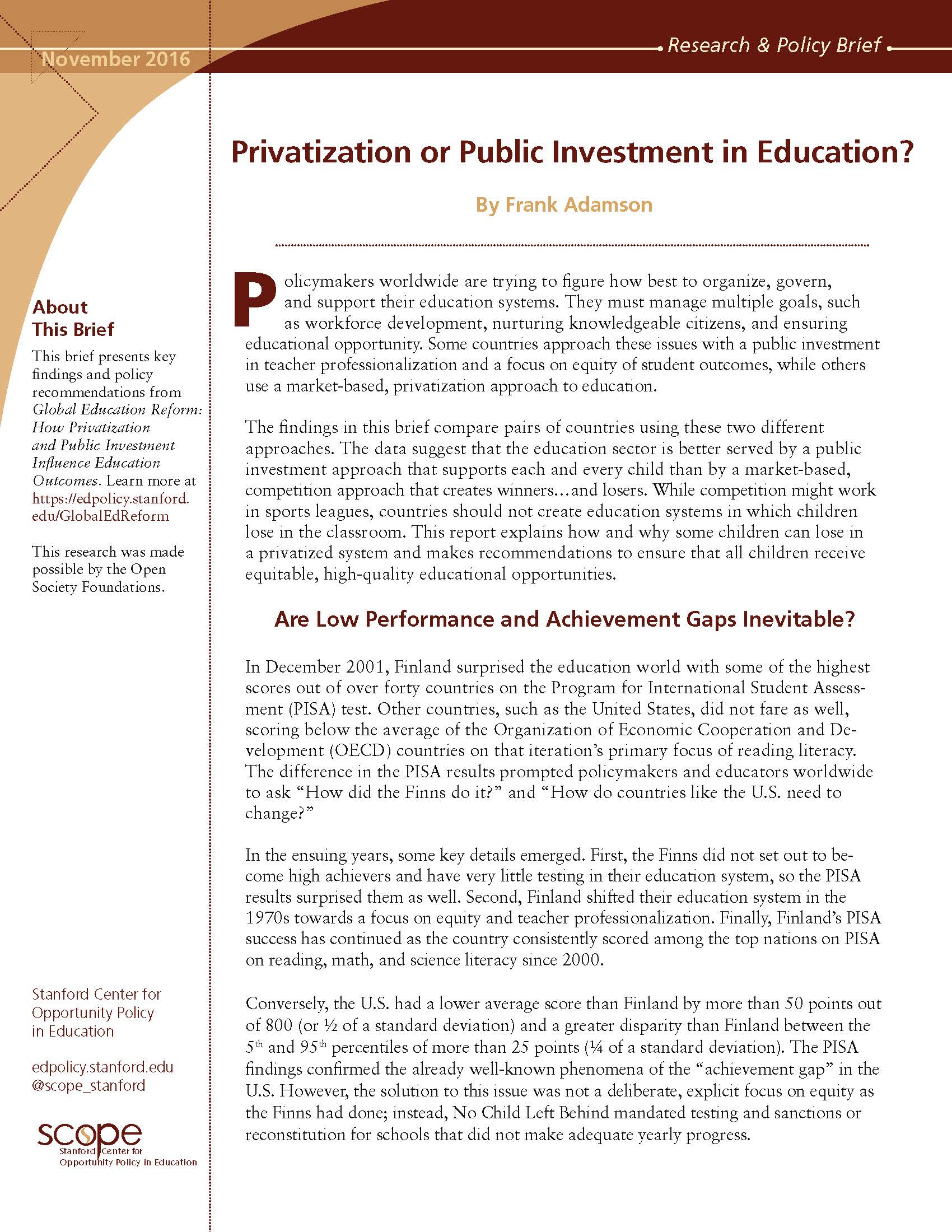 Privatization Brief cover image