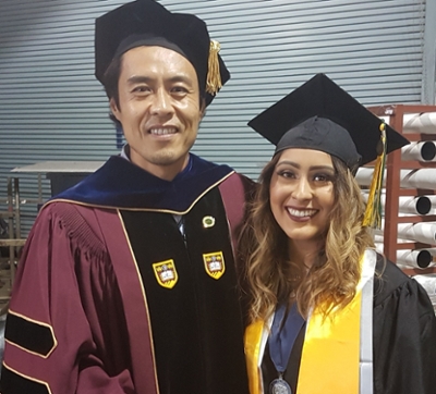 Image of Professor with a student