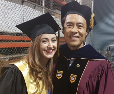 Image of Professor with Sabrina