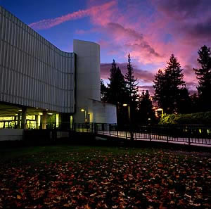 Sac State Library in the Fall