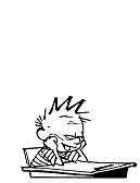 A GIF of Calvin from Calvin &amp; Hobbes Comic