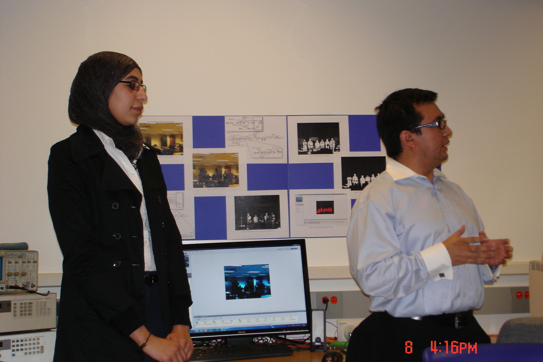 Image of 2 members of smart grid team