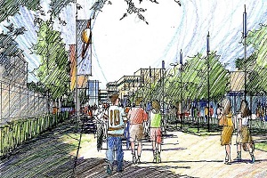 A rendering of the Sacramento State Placer Center