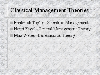 classical management