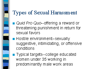 types of sexual harassment pdf