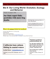 Flyer for Bio 9
