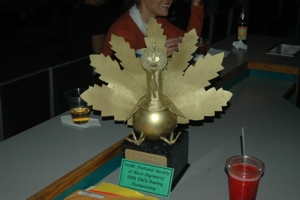 The covetted Turkey Bowl Trophy