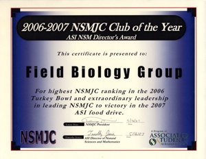 NSMJC Club of the Year Award