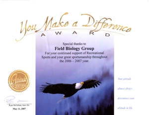 You Make a Difference Award