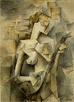 Pablo Picasso, Woman Playing a Mandolin