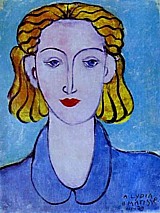 Henri Matisse, Young Woman in a Blue Blouse - Portrait of Lydia Delectorskaya