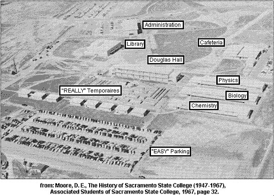 Sacramento State College Campus, Fall Semester, 1953