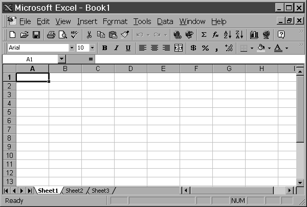 The Excel Application Window