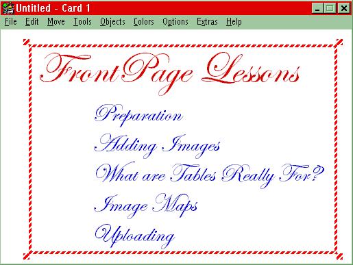 Cropping a HyperStudio Card