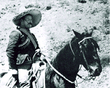 Pancho Villa on horseback