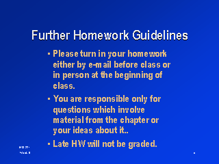 homework guidelines