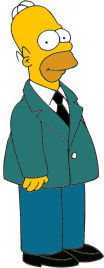 Picture of Homer Simpson in Suit
        and Tie