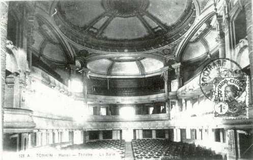 inside opera house in colonial Hanoi