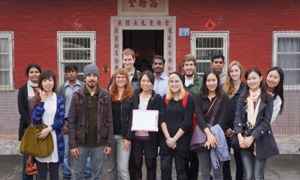 Group of students at National Changhua University.