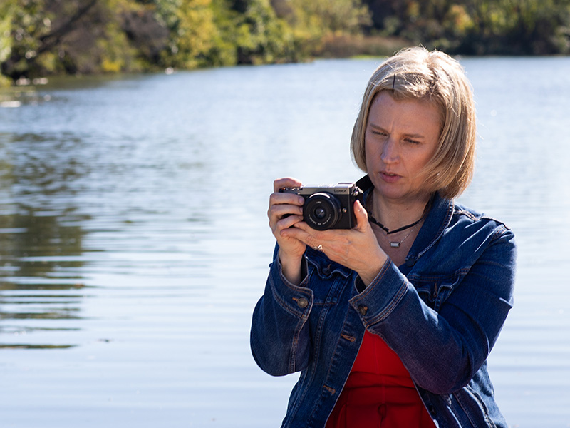 Professor Jenny Stark at the River