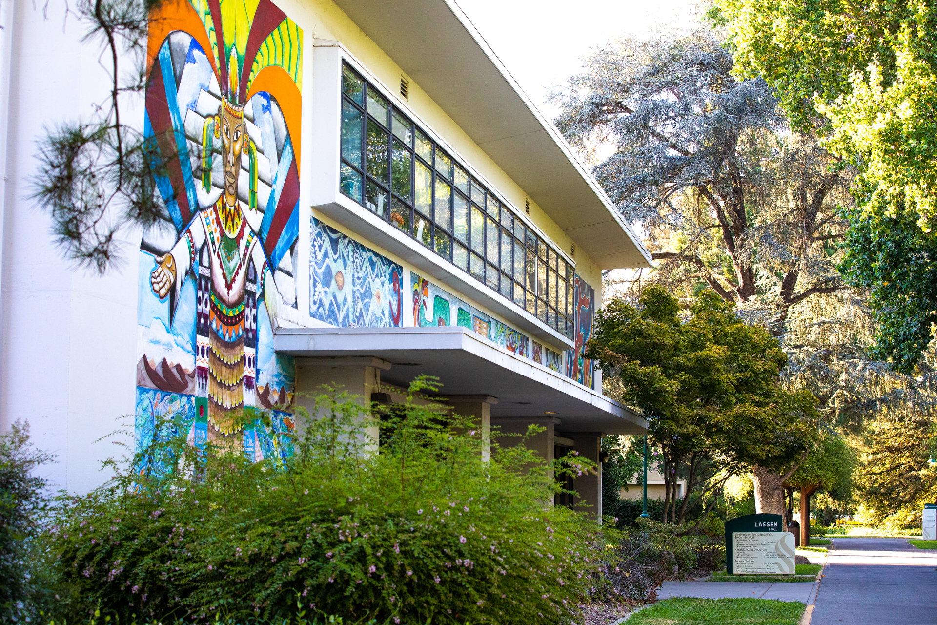 An art mural representing the Mexican American Education Project.