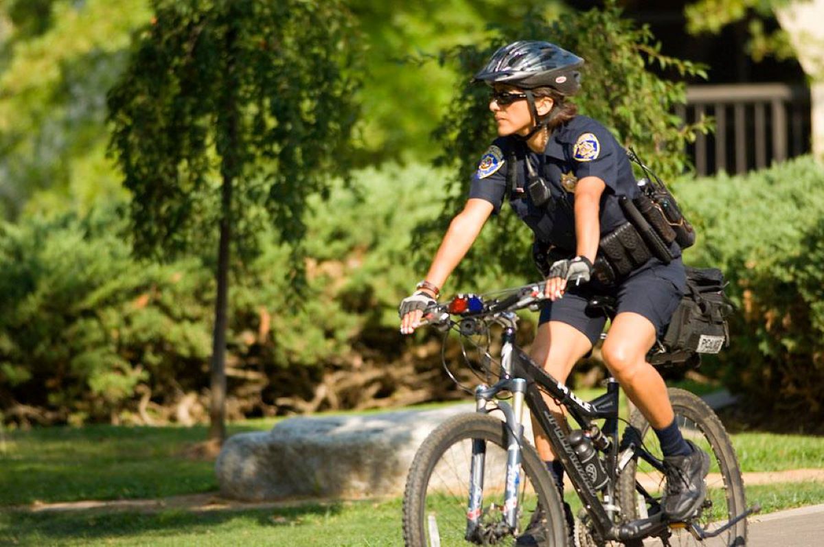 Police bike patrol