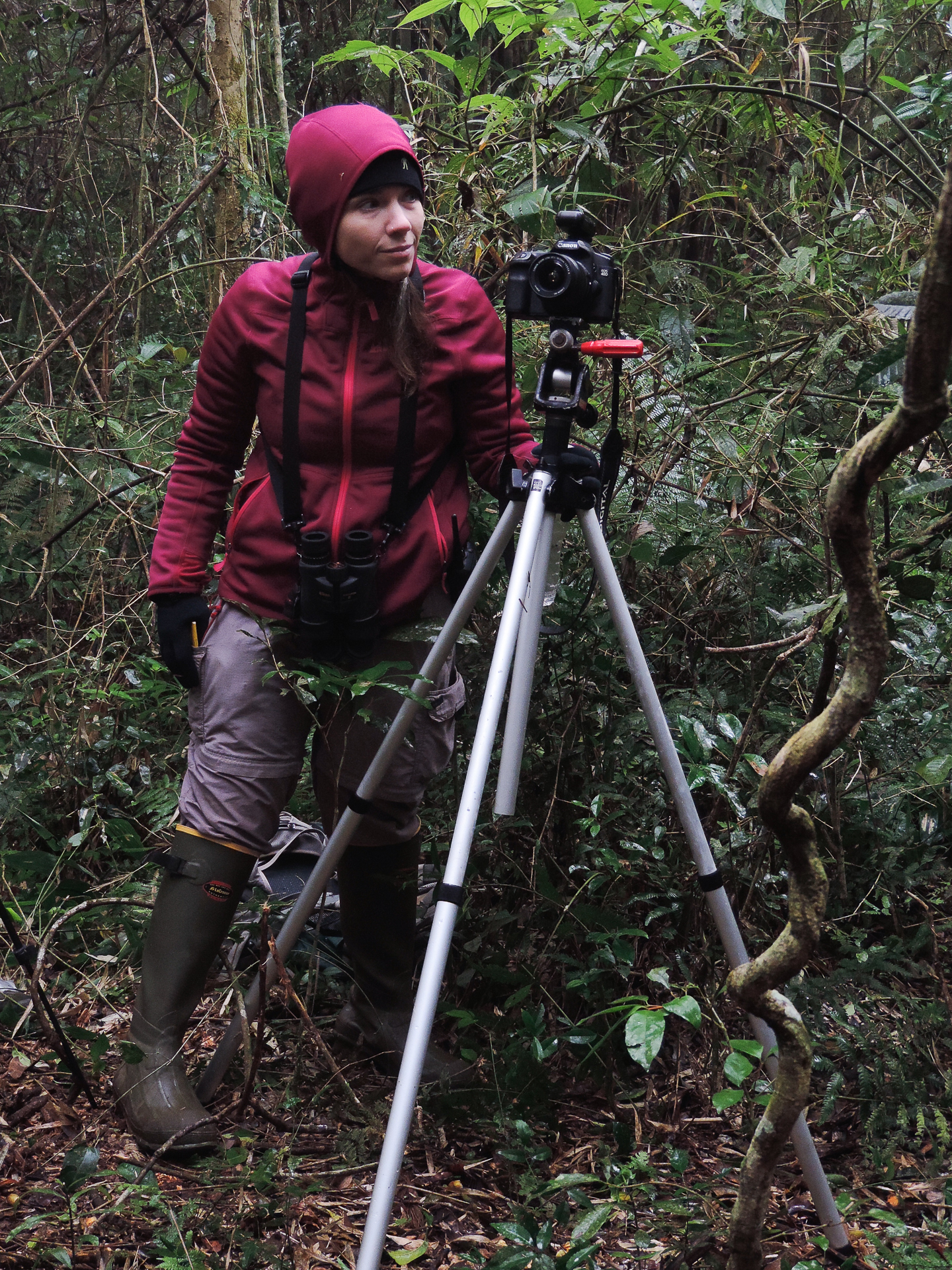 Prof. Clara Scarry in the field