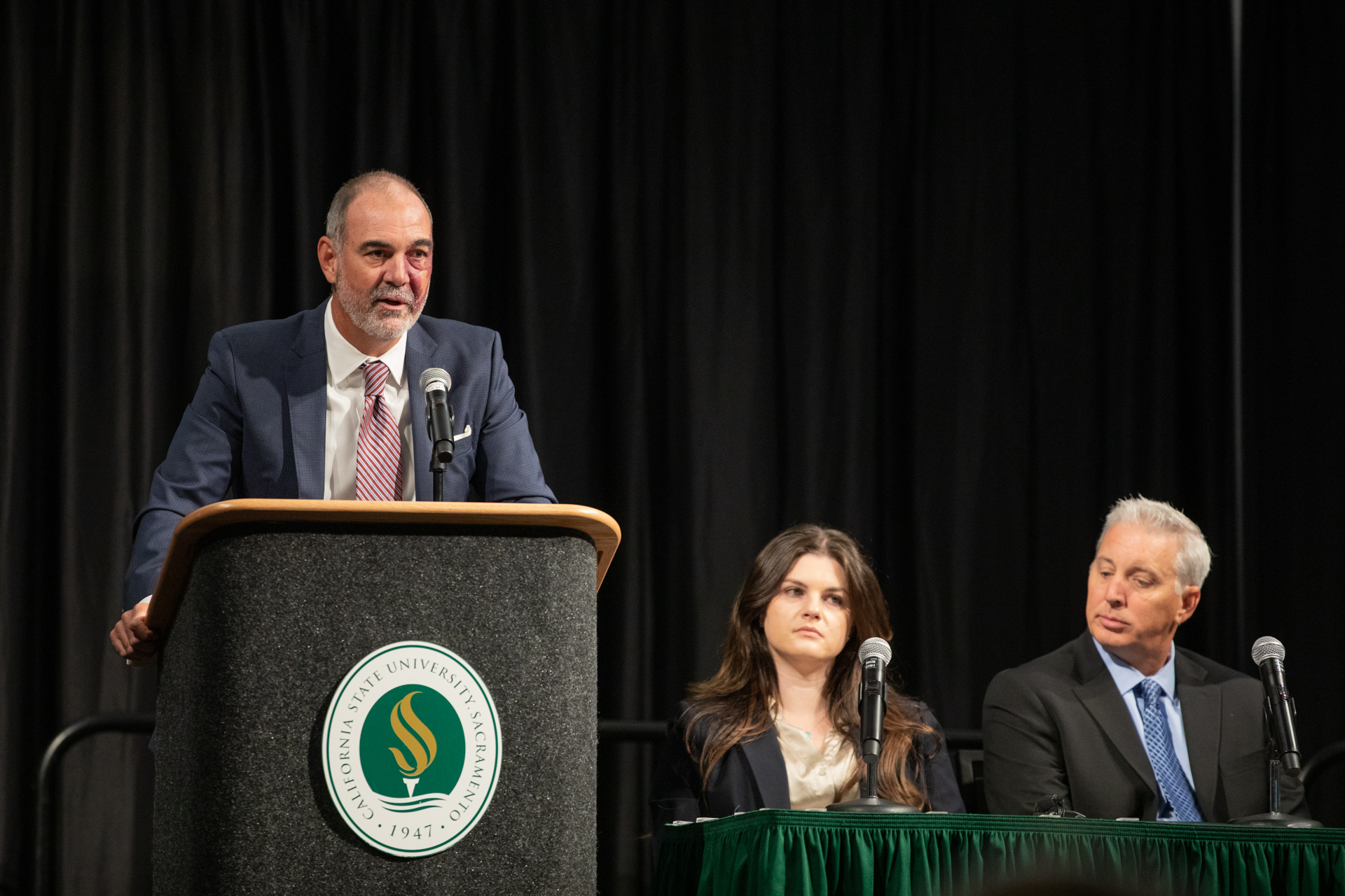 Speakers took the stage at a recent Opioid Awareness Summit at Sac State to discuss the effects of fentanyl on young people.