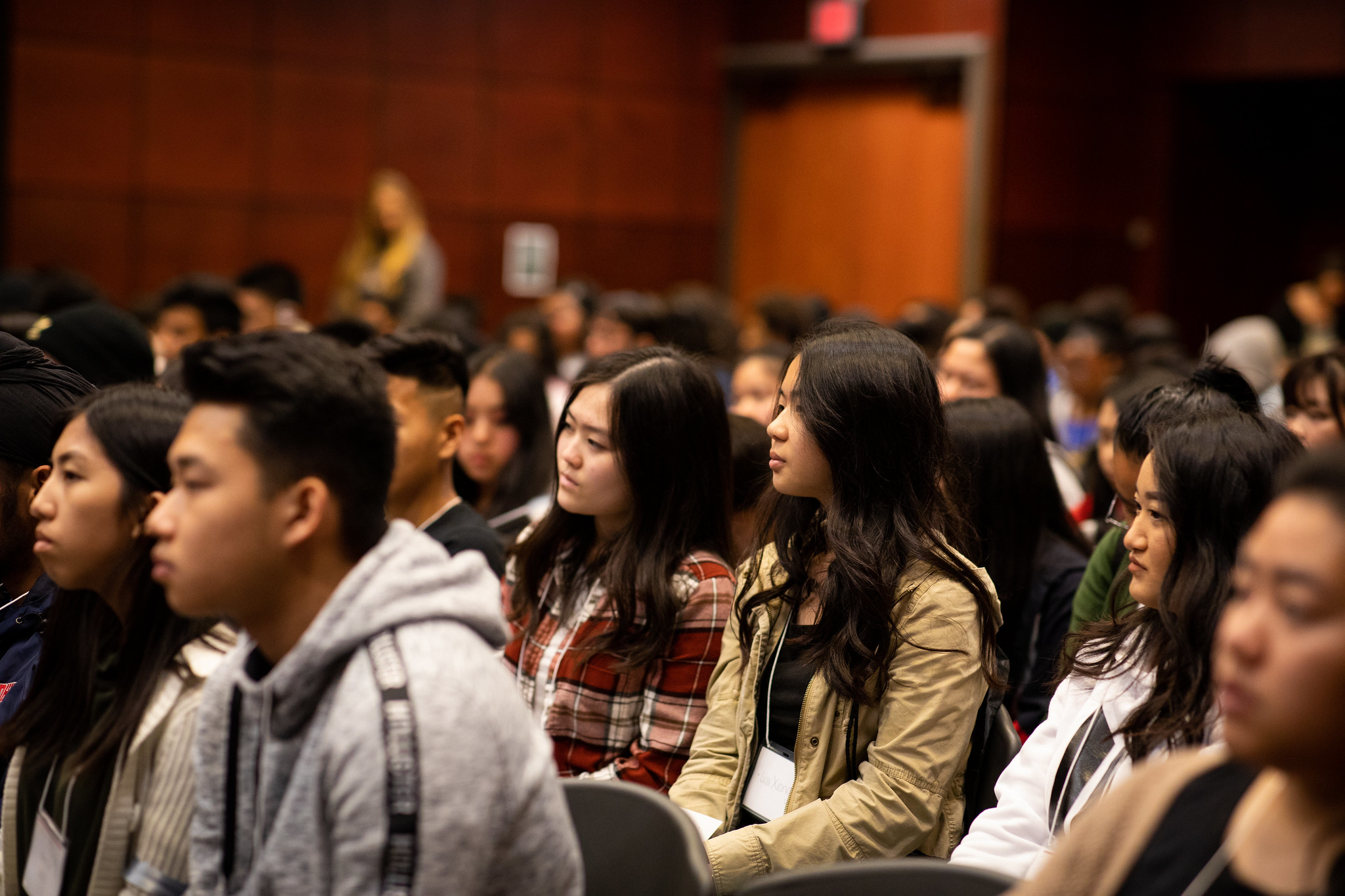 A diverse group of Sac State students. 