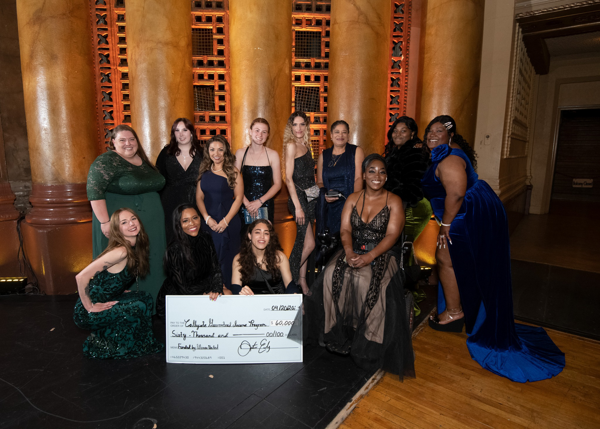 Sac State Guardian Scholars students pose for a group photo at United Way event. 