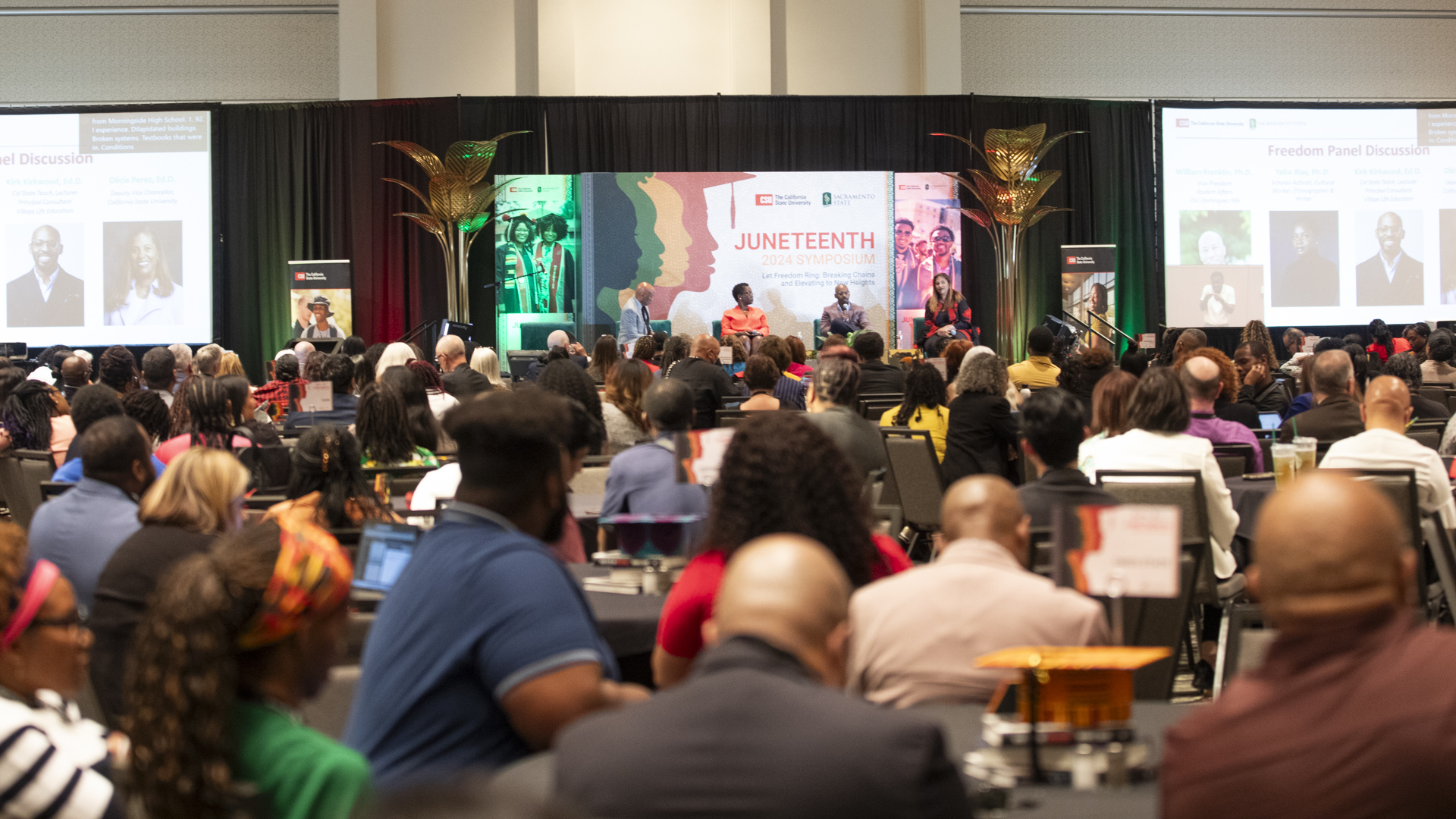 About 700 people attended the Juneteenth Symposium in person.