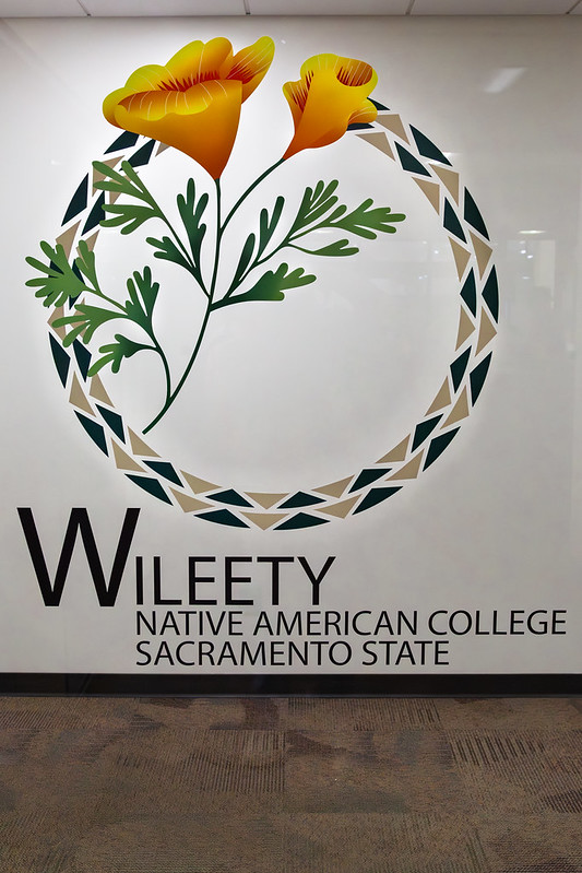 Wileety Native American College logo at their new center