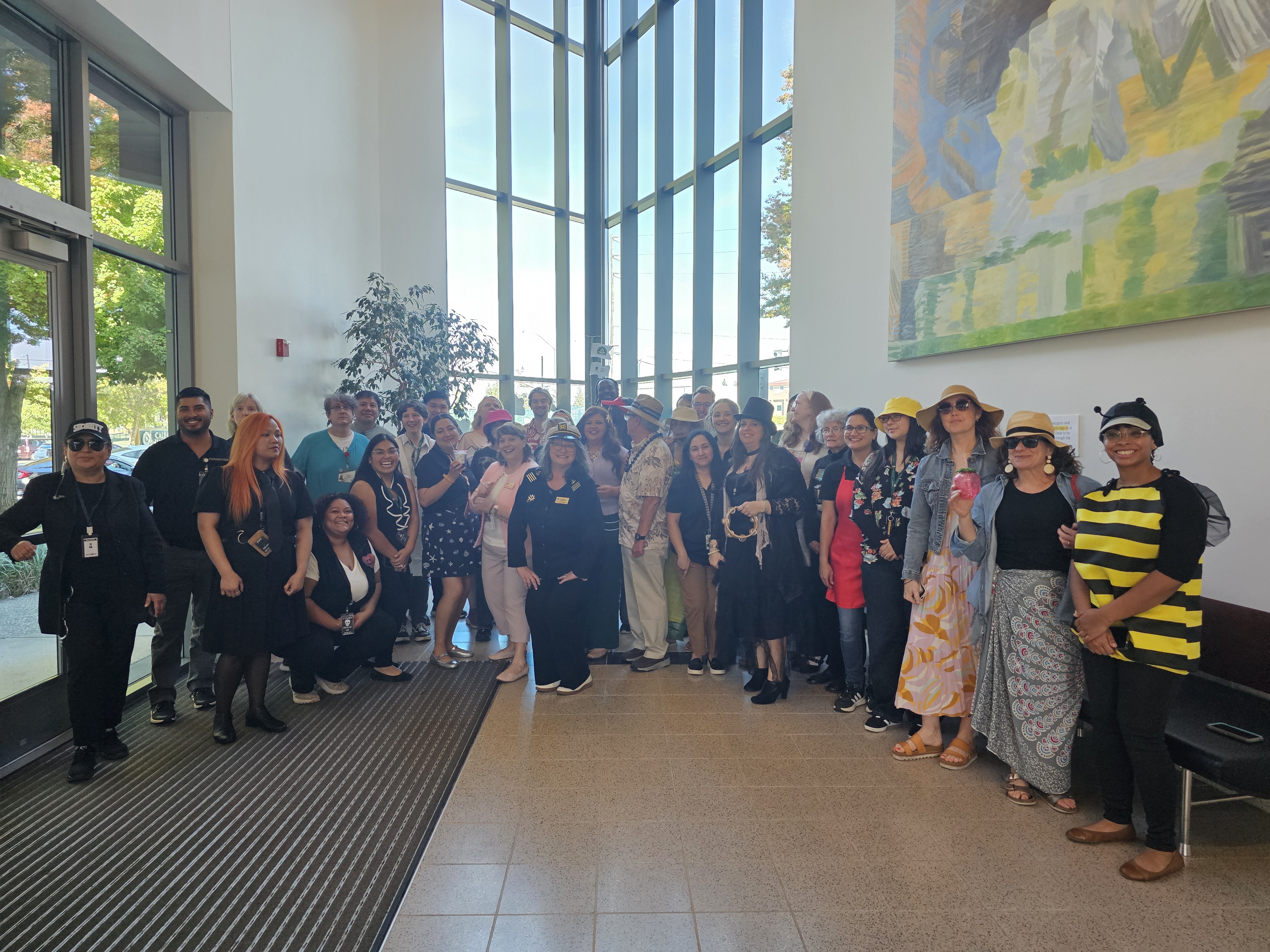 group photo at bow of the CCE- Sea See Equinox