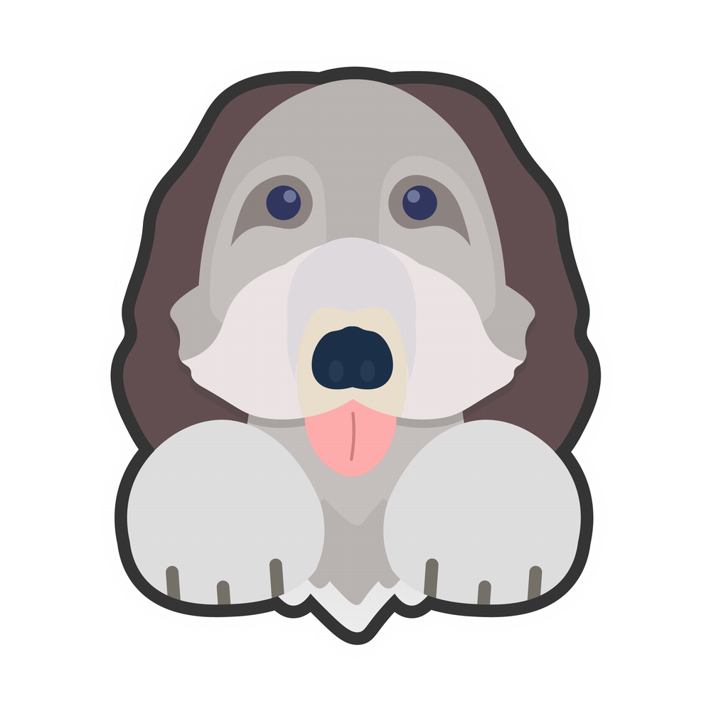 Cartoon depiction of Duke the dog