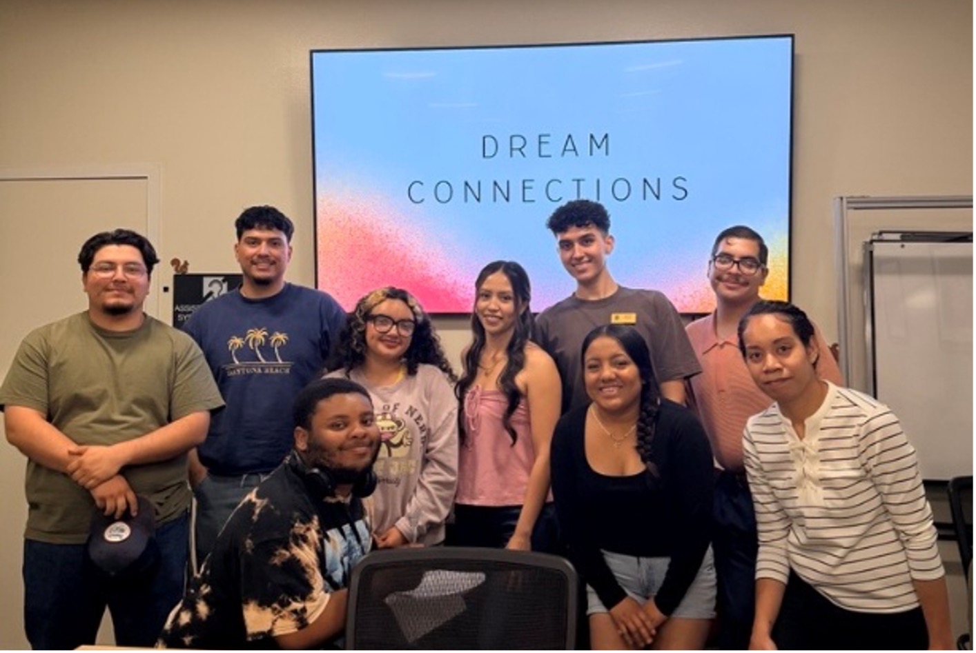 Group of students smiling at the camera