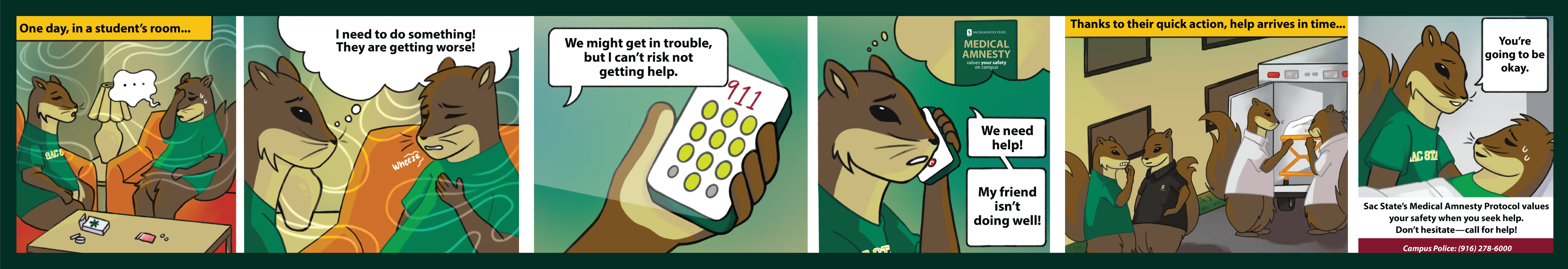 medical amnesty horizontal comic strip two