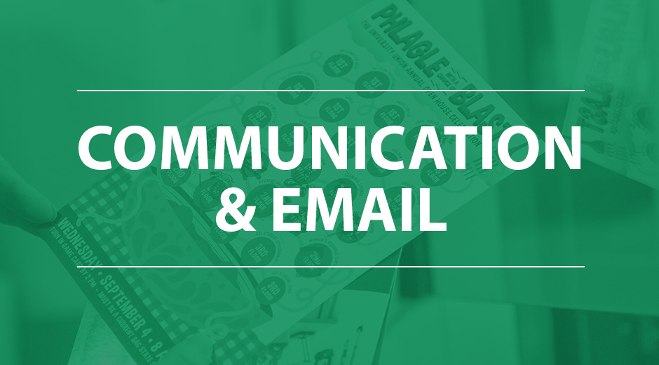 communications and email guides banner
