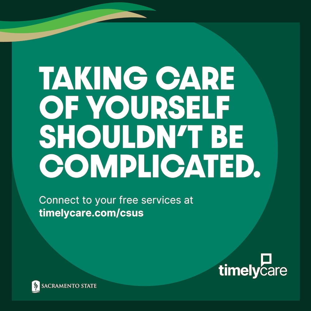 A graphic displaying the text "Taking care of yourself shouldn't be complicated"