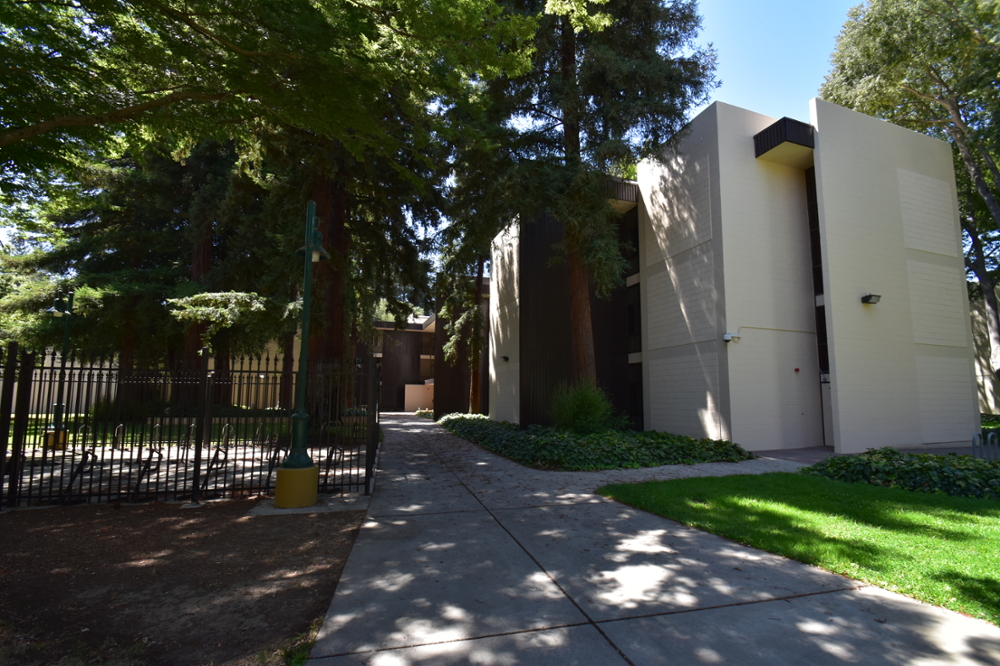 Exterior of Sutter Residency Hall On The Sac State Campus