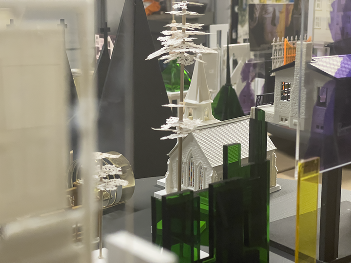 detail of architectural models