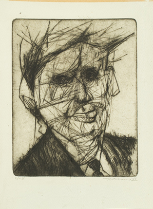 early self portrait of the artist