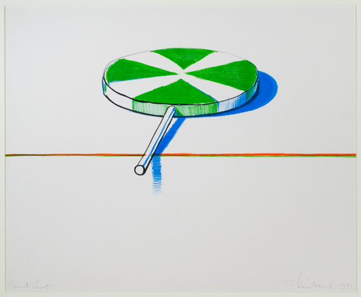 green and white lollipop