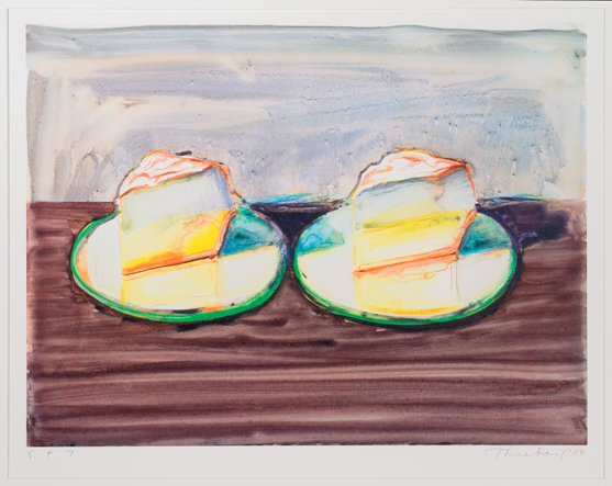 two slides of lemon meringue pie