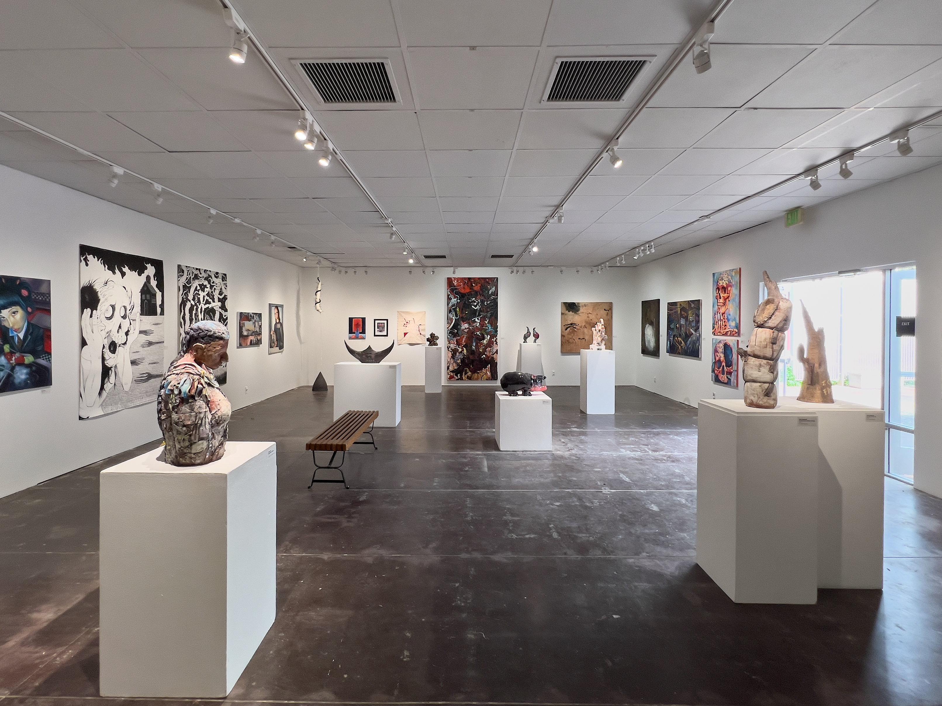 installation image of works in the else gallery from the 2025 annual student awards show