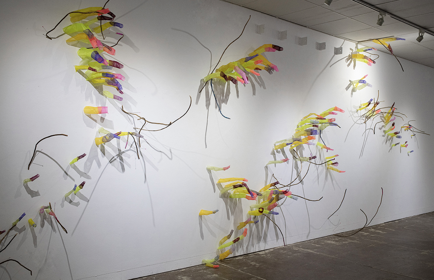sculpture fabric installation