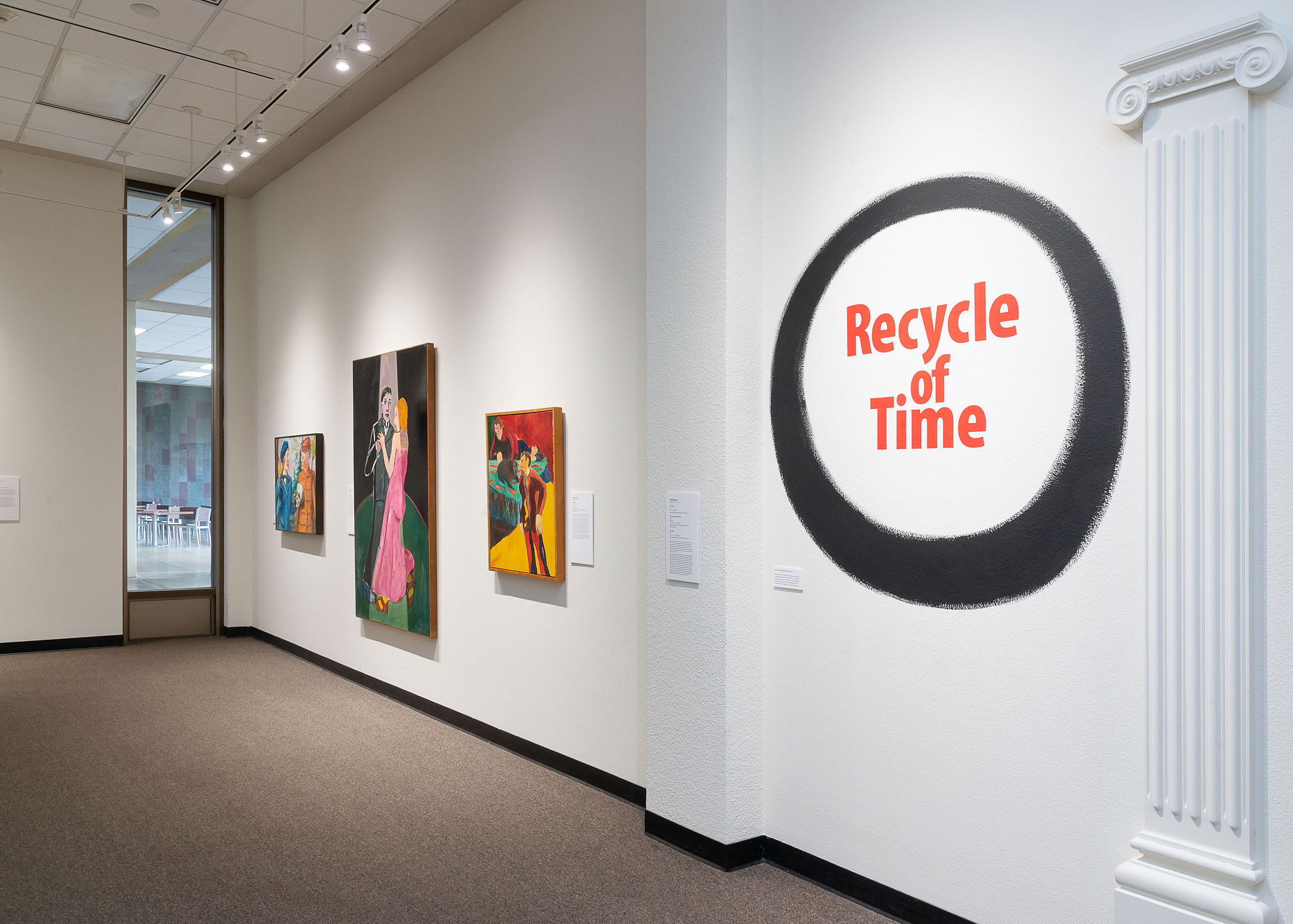 installation shot of recycle of time exhibit